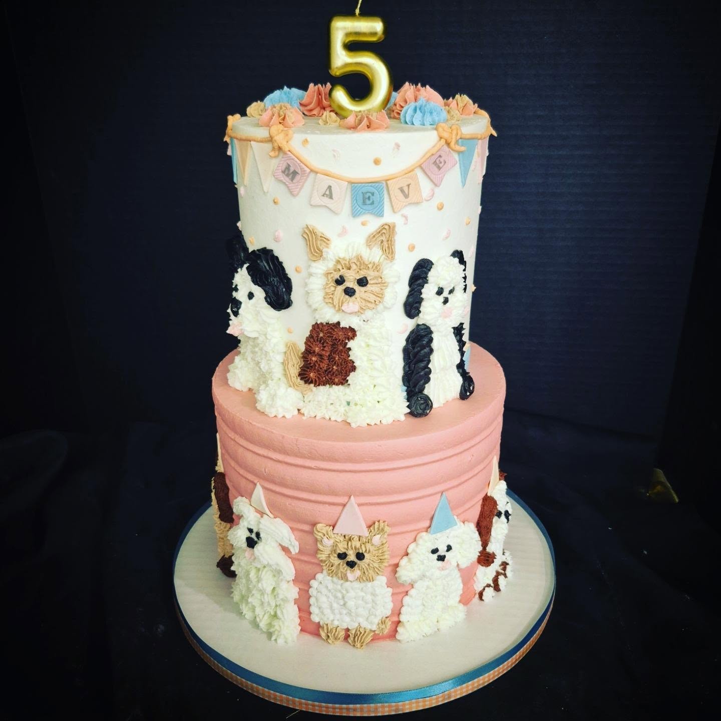Colorful celebration cake