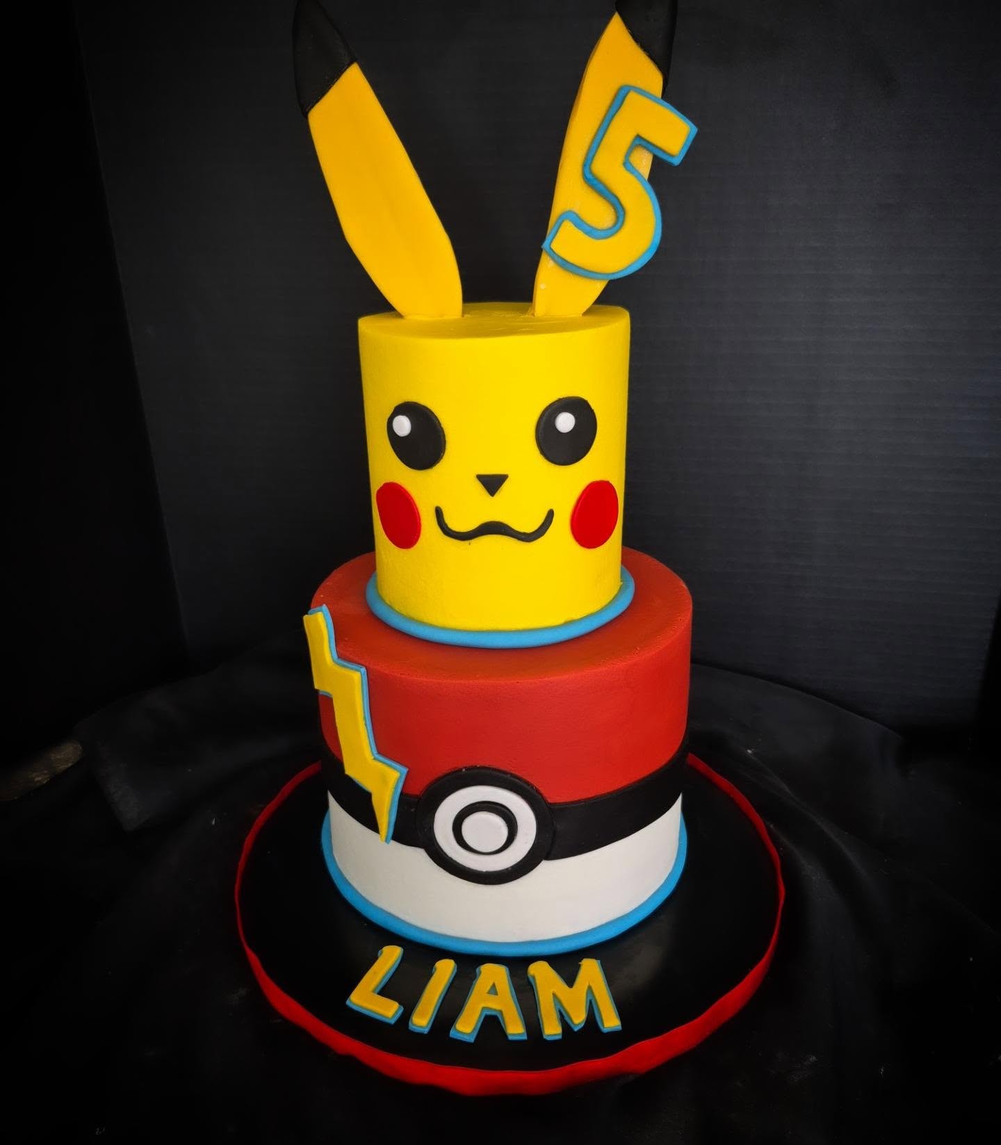 Brightly decorated cake